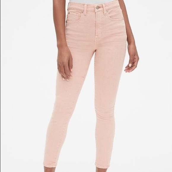 GAP Denim - Gap high rise blush rose skinny Jean